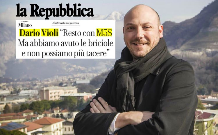  RESTO CON M5S MA ABBIAMO AVUTO LE BRICIOLE